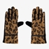Dames handschoenen met luipaardprint