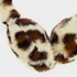 Meisjes oorwarmers met luipaardprint 2