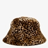 Dames bucket hat met luipaardprint 2