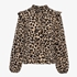 Dames blouse met luipaardprint