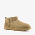 UGG Classic Ultra Mini suède enkellaarsjes kaki 1