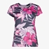 Dames sport T-shirt roze bloemenprint