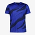 Dry heren voetbal T-shirt blauw met print