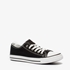 Lage canvas dames sneakers zwart