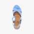 Blue Box blauwe dames sandalen met hak 5
