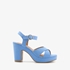 Blue Box blauwe dames sandalen met hak 7