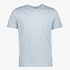 Heren T-shirt lichtblauw met print