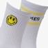 2 paar halfhoge kinder sokken met smiley 2