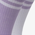 2 paar halfhoge dames sokken lila 2