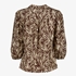 TwoDay dames blouse met dierenprint bruin 2