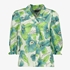 Dames blouse met bloemenprint groen