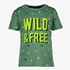 Jongens T-shirt met groene tekstopdruk