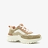 Dames dad sneakers taupe