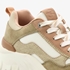 Supercracks dames dad sneakers taupe 6