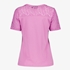 TwoDay dames T-shirt roze met kant 2