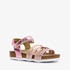 Meisjes bio sandalen met roze metallic details