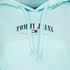 Tommy Hilfiger cropped dames hoodie aqua blauw 3
