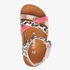 Blue Box meisjes sandalen roze met luipaardprint 5