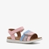 Meisjes sandalen roze met blauwe details