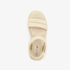 Blue Box dames sandalen met plateauzool beige 5