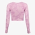 Osaga cropped dames sportshirt roze 2