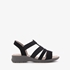 Softline dames sandalen met zilverkleurige knopen 7