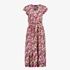 TwoDay dames maxi jurk roze met bloemenprint