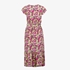 TwoDay dames maxi jurk roze met bloemenprint 2
