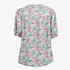 TwoDay dames blouse groen/roze met bloemenprint 2