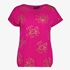Dames T-shirt roze met print