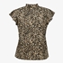 TwoDay dames blouse bruin met luipaardprint 2
