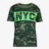 Jongens T-shirt groen met camouflageprint