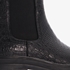 Blue Box dames chelsea boots zwart croco print 6