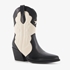 Dames western boots zwart/wit