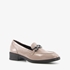 Dames lak loafers beige/taupe