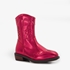 Meisjes western boots roze metallic