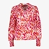 Dames blouse met bloemenprint roze
