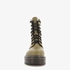 Blue Box dames veterboots taupe groen 2