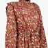 TwoDay dames jurk met ruches bruin/roze 3