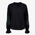 TwoDay dames blouse met geborduurde details zwart