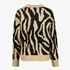 TwoDay dames trui met luipaardprint zwart/bruin 2