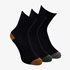 3 paar middellange kinder sokken zwart