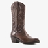 Leren dames western boots bruinr