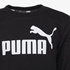 Puma Ess Big Logo Crew kinder sweater zwart 3