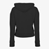 Osaga cropped dames hoodie zwart 2