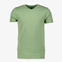 Heren T-shirt groen V-hals