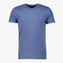 Heren T-shirt blauw V-hals