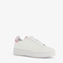 Dames sneakers wit met metallic roze