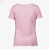 TwoDay basic meisjes rib T-shirt paars/lila 2