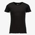 Basic meisjes rib T-shirt zwart